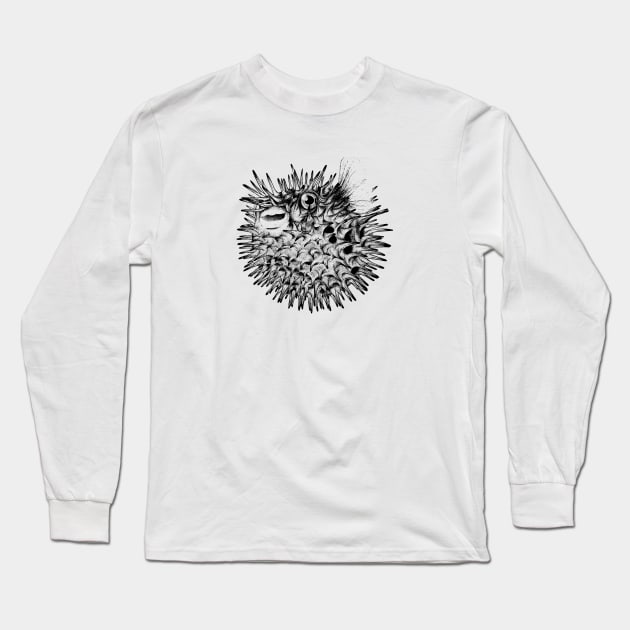 Globefish Long Sleeve T-Shirt by InkCats